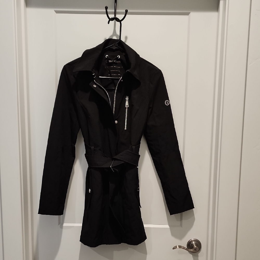 Calvin Klein Women's Black Belted Jacket